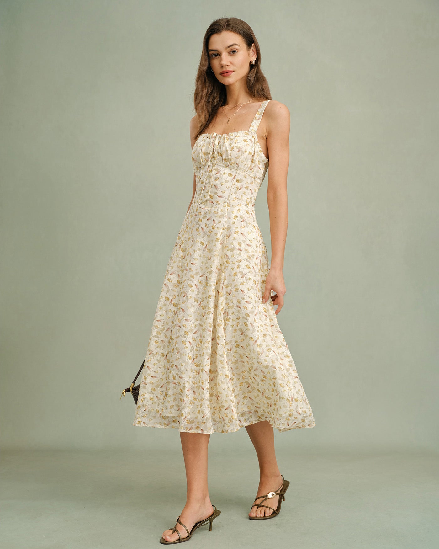 Women's Knit Polyester Midi Dress Dresses - RIHOAS