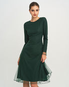 Women's Knit Polyester Midi Dress Dresses - RIHOAS