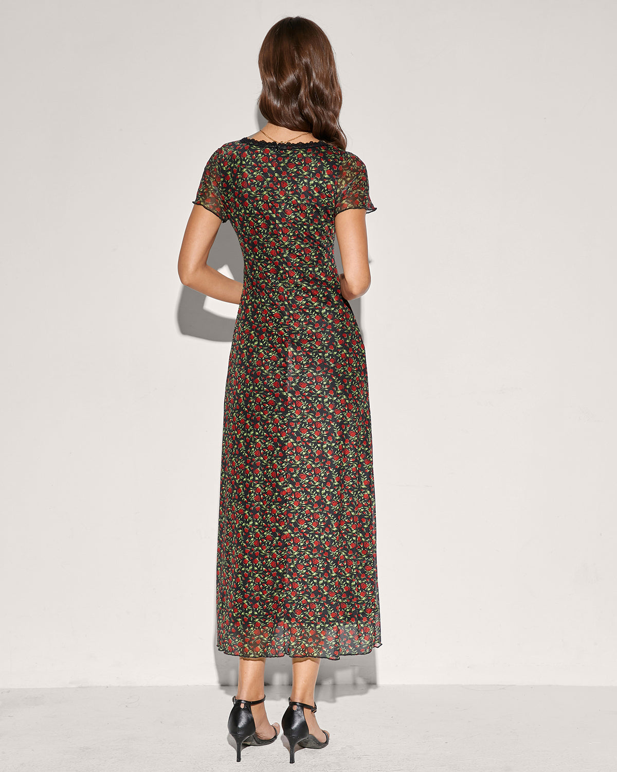 Women's Knit Polyester Midi Dress Dresses - RIHOAS