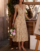 Women's Knit Polyester Midi Dress Dresses - RIHOAS