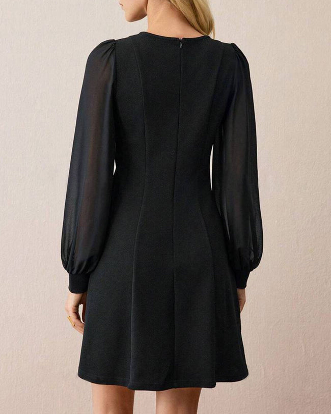 Women's Knit Polyester Mini Dress Dresses - RIHOAS