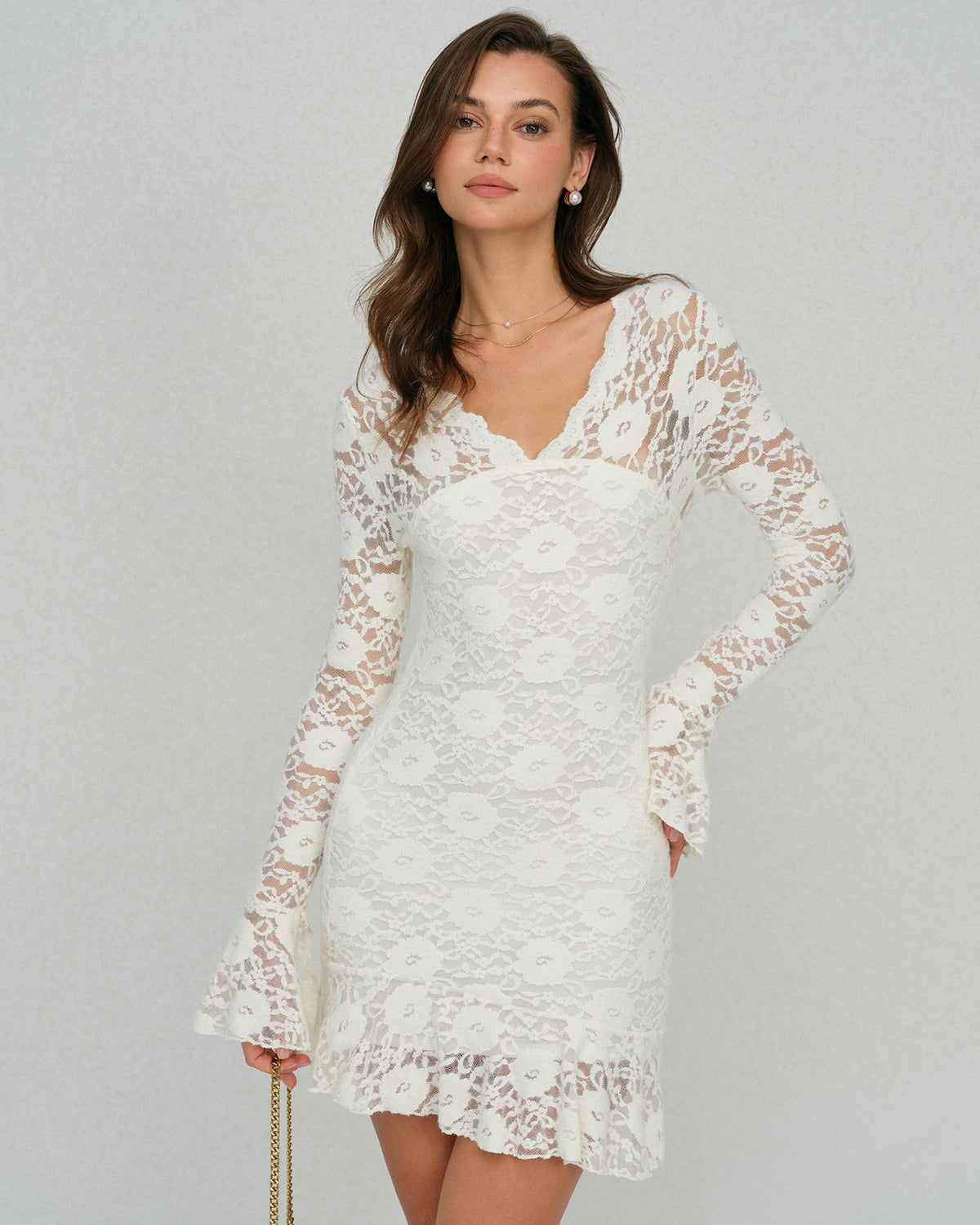 Women's Knit Polyester Mini Dress Dresses - RIHOAS