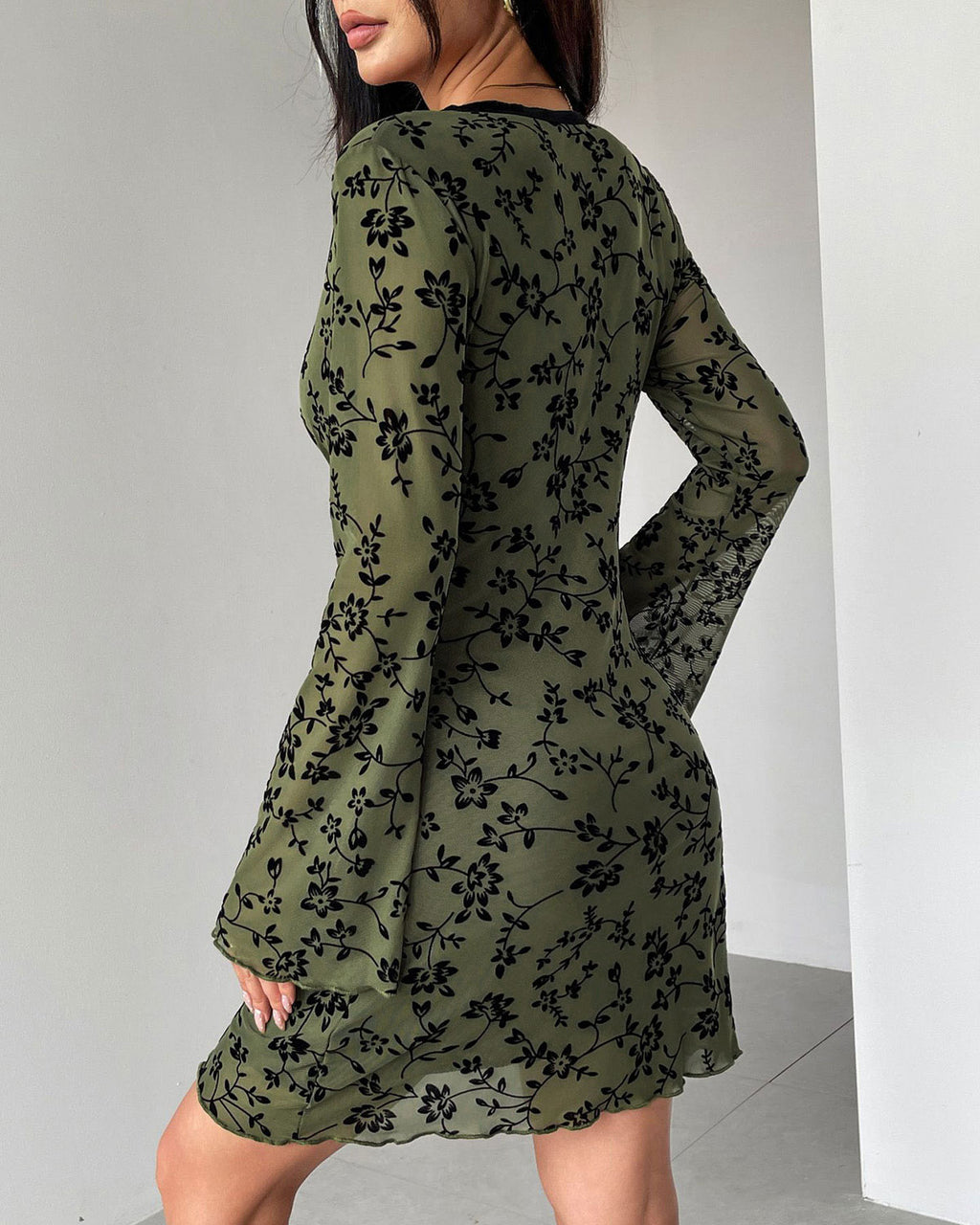 Women's Knit Polyester Mini Dress Dresses - RIHOAS