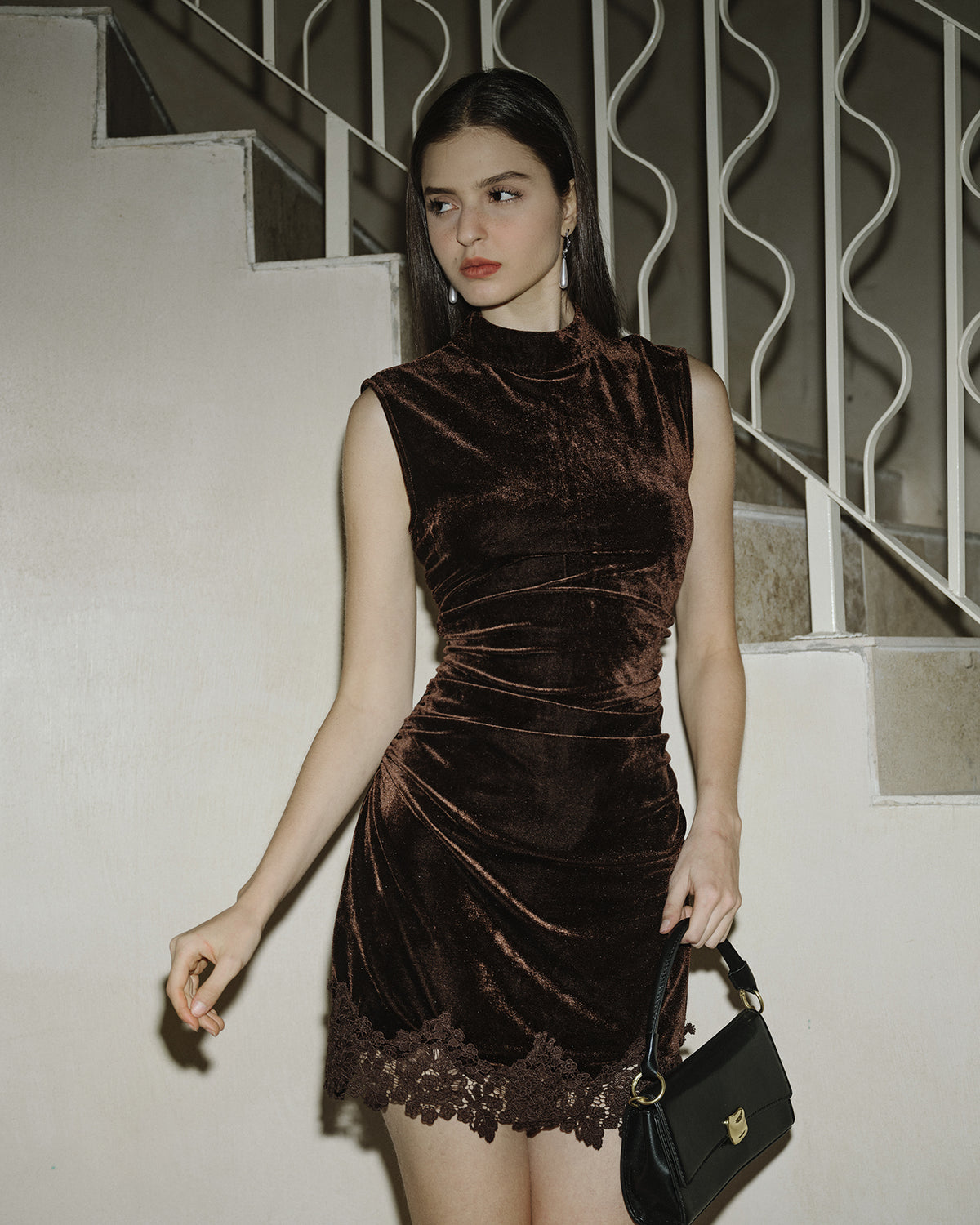 Women's Knit Polyester Mini Dress Dresses - RIHOAS