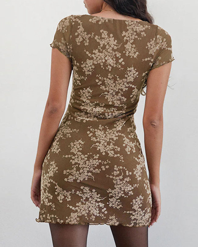 Women's Knit Polyester Mini Dress Dresses - RIHOAS