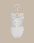 Women’s Knit Polyester One-Piece Swimsuit One-Pieces - RIHOAS