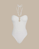Women’s Knit Polyester One-Piece Swimsuit One-Pieces - RIHOAS