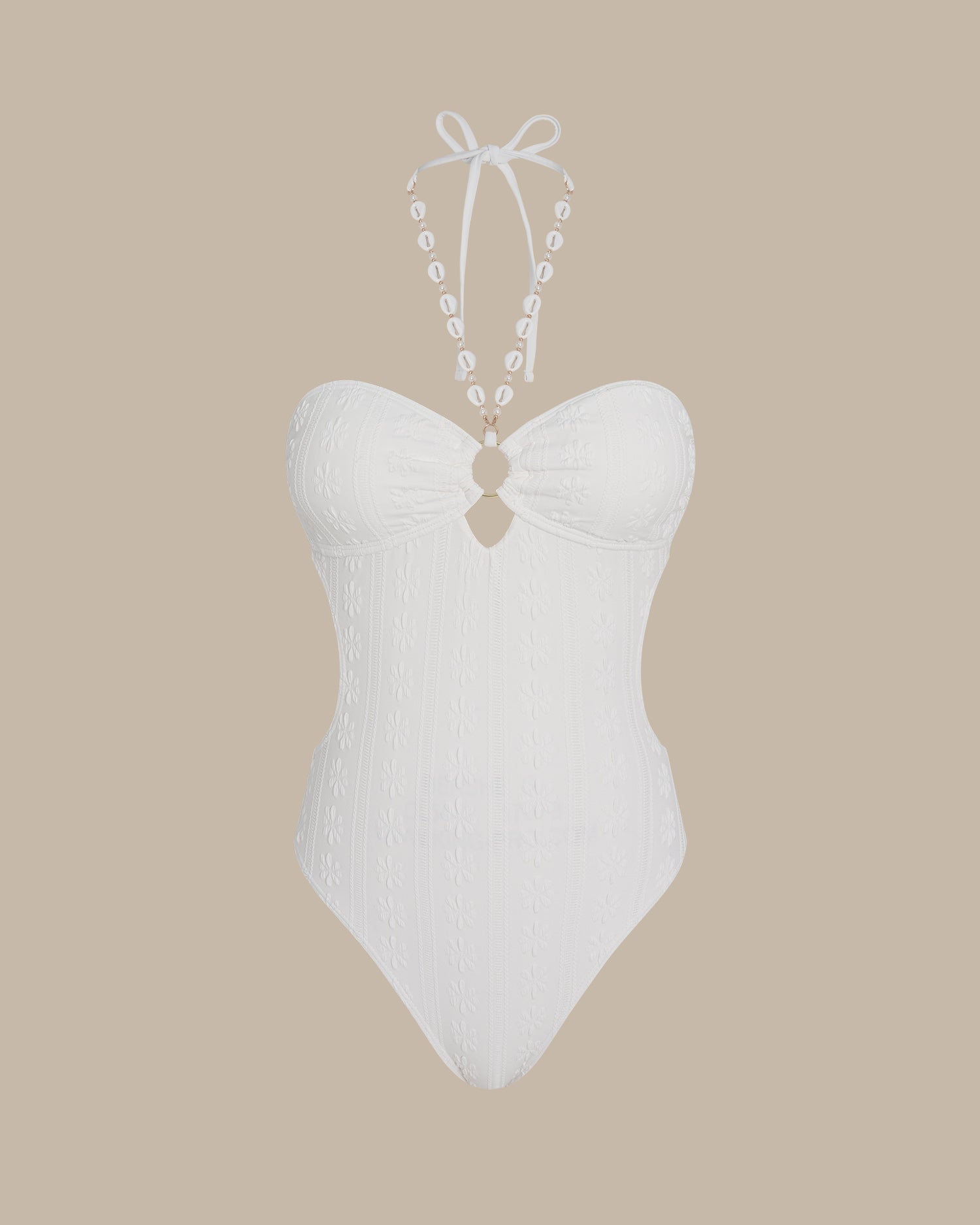 Women’s Knit Polyester One-Piece Swimsuit One-Pieces - RIHOAS