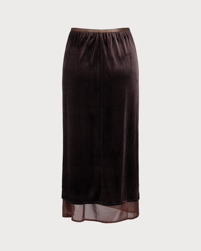 Women's Knit Polyester Skirt Bottoms - RIHOAS