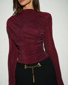 Women's Knit Polyester Top Tops - RIHOAS