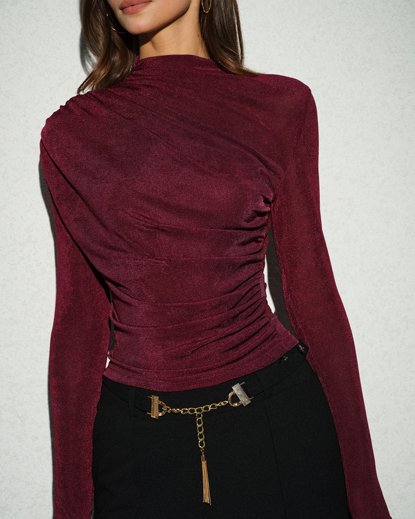 Women's Knit Polyester Top Tops - RIHOAS