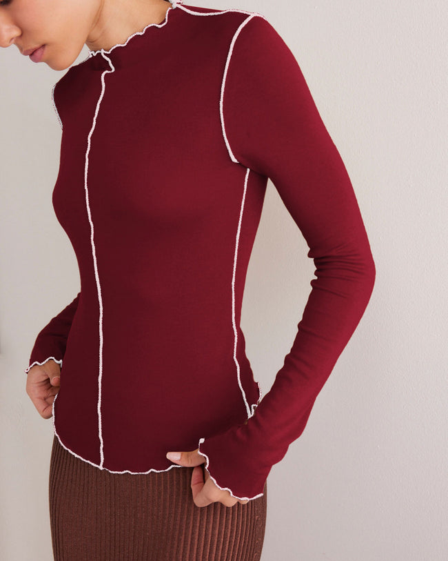 Women's Knit Polyester Top Tops - RIHOAS