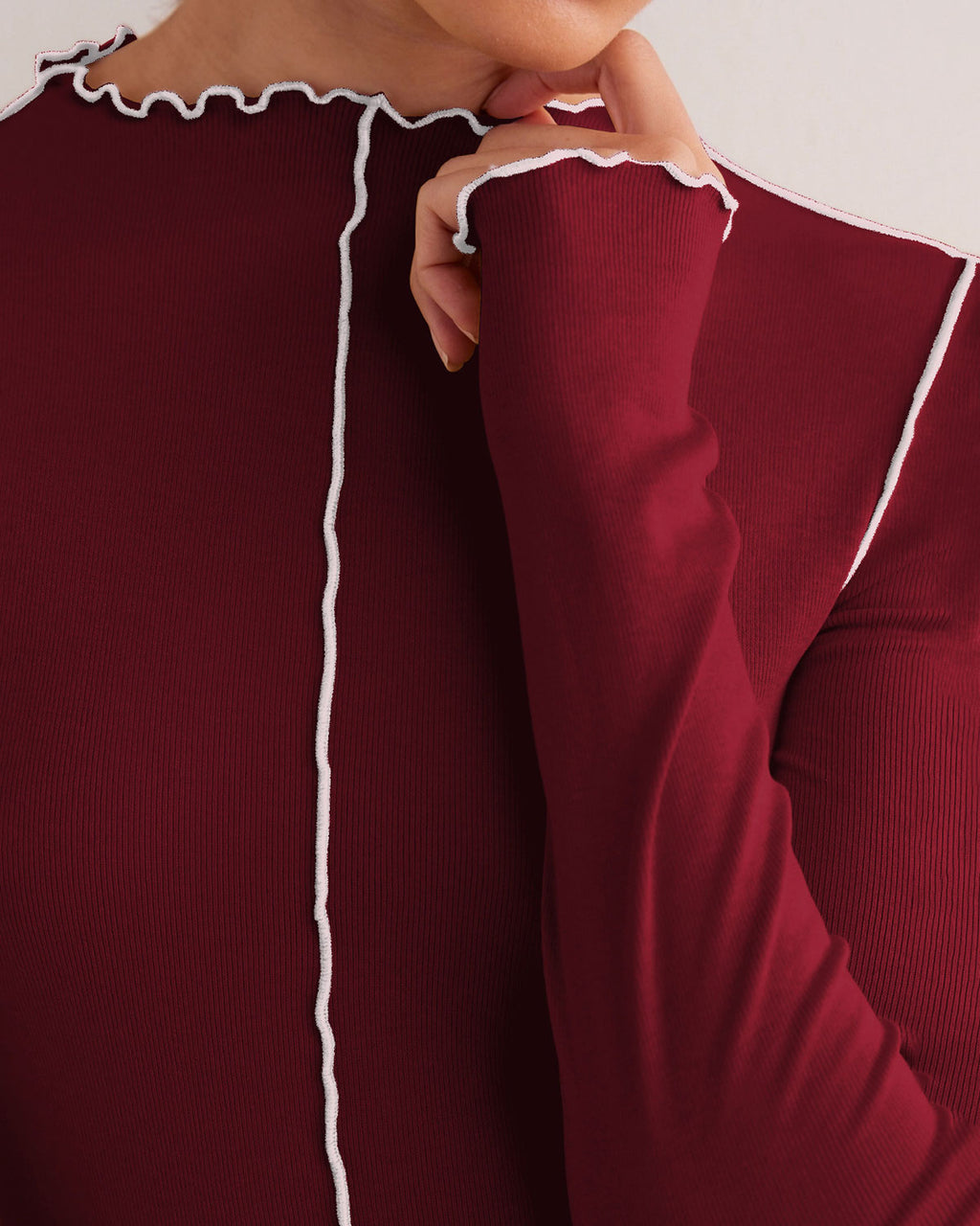 Women's Knit Polyester Top Tops - RIHOAS