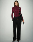 Women's Knit Polyester Top Tops - RIHOAS