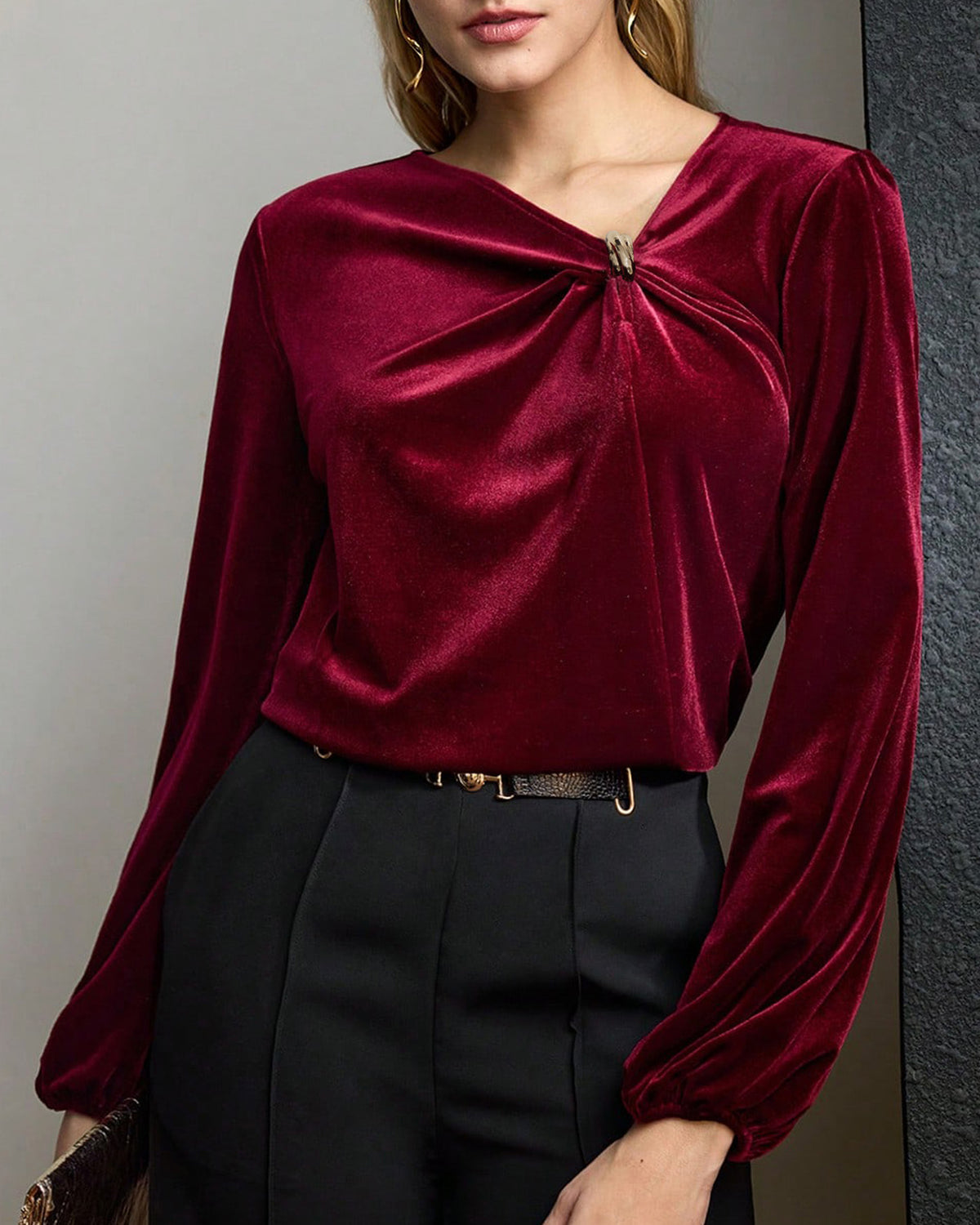 Women's Knit Polyester Top Tops - RIHOAS