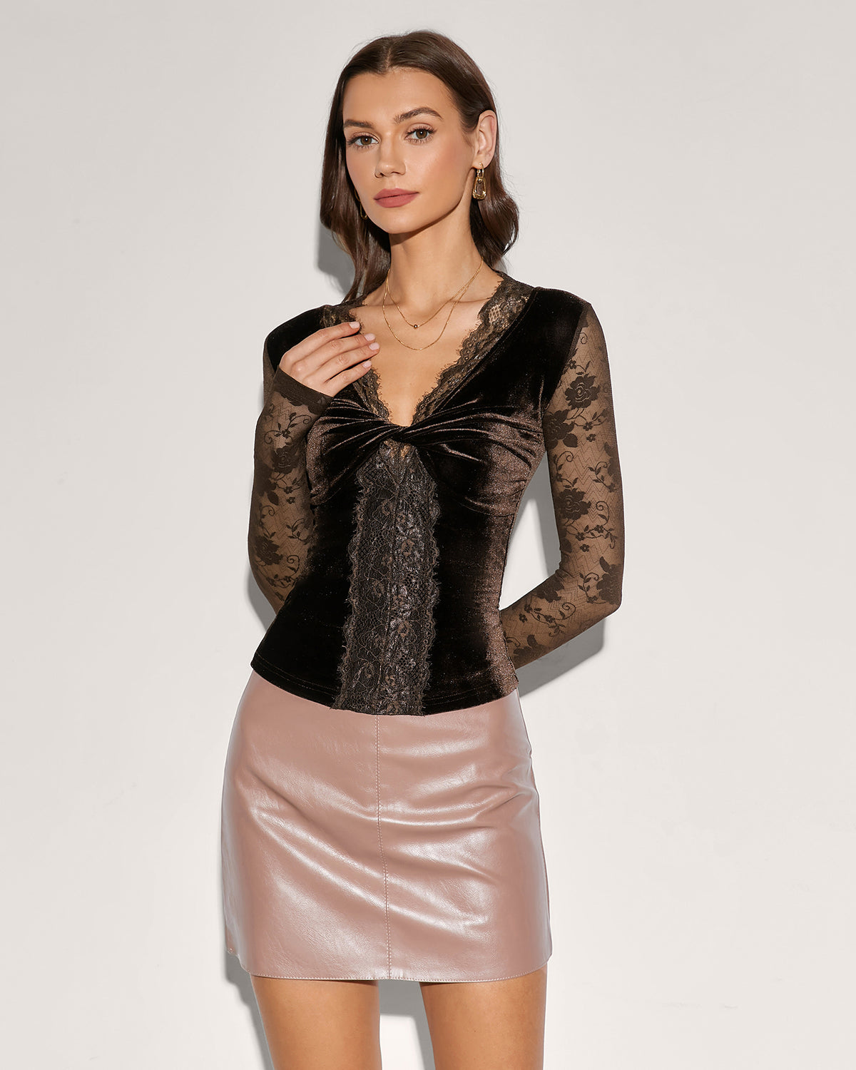 Women's Knit Polyester Top Tops - RIHOAS