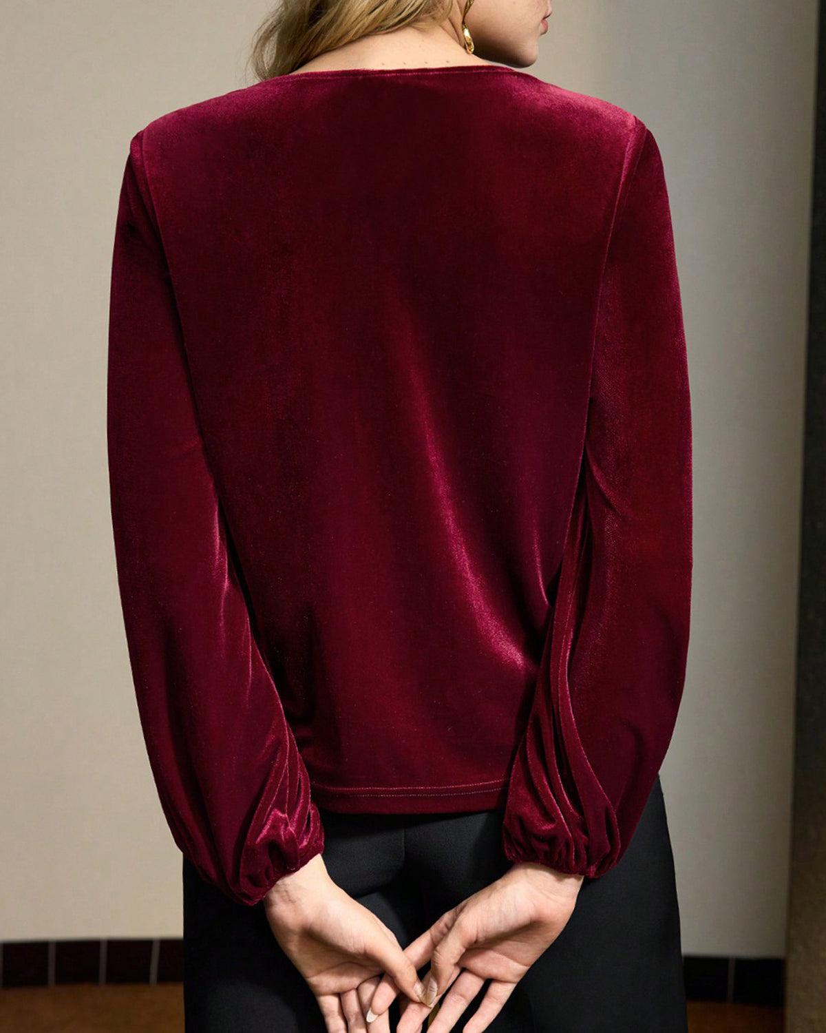 Women's Knit Polyester Top Tops - RIHOAS