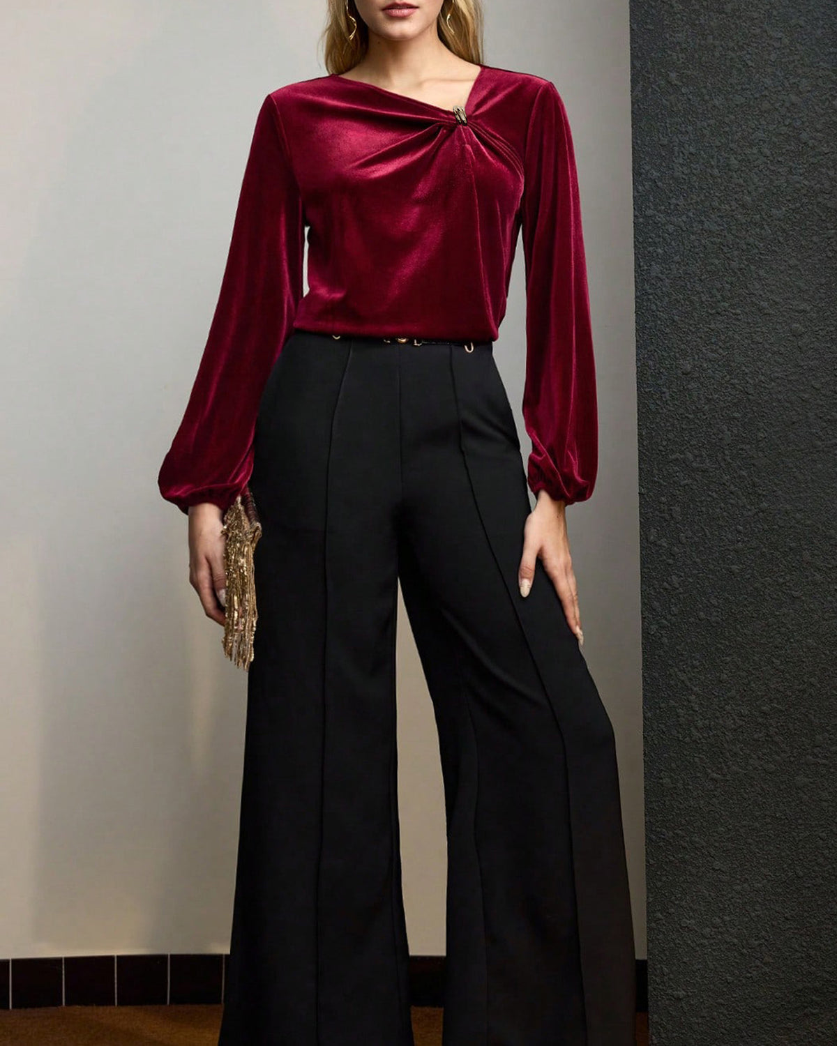 Women's Knit Polyester Top Tops - RIHOAS