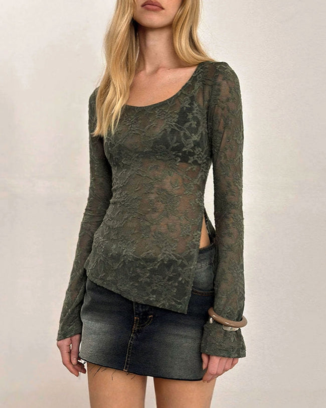 Women's Knit Polyester Top Tops - RIHOAS