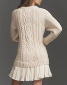Women's Knit Polyester Wool Dress Dresses - RIHOAS
