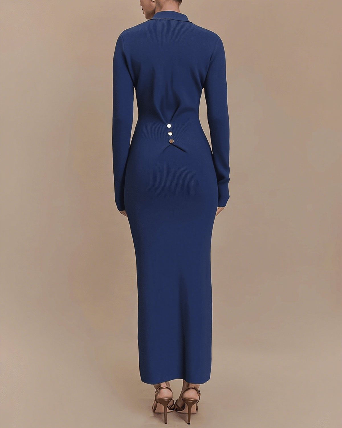Women's Knit Rayon Wool Dress Dresses - RIHOAS