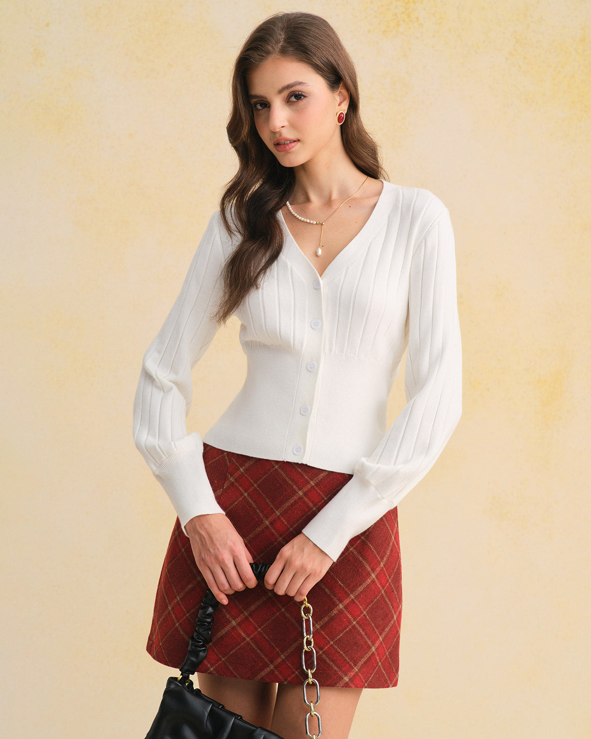 Women's Knit Viscose Cardigan Top Tops - RIHOAS