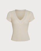 Women's Knit Viscose Top Apricot Tops - RIHOAS