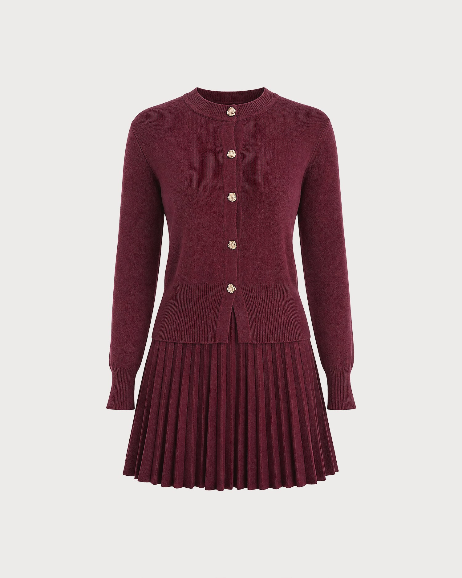 Women's Knit Viscose Two-Piece Dress Set Two-Piece Outfits - RIHOAS