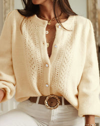 Women's Knitted Acrylic Cardigan Sweater - RIHOAS