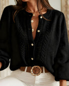 Women's Knitted Acrylic Cardigan Sweater Tops - RIHOAS