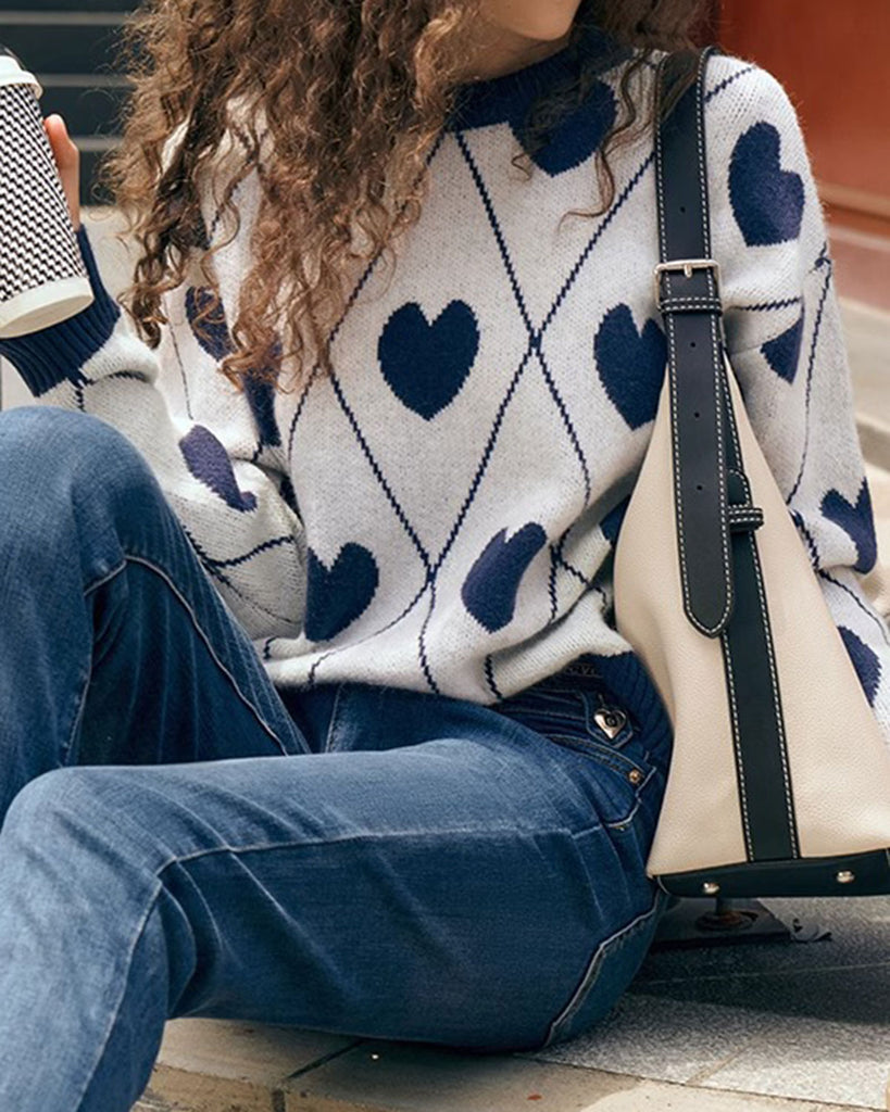 Women's Knitted Acrylic Cardigan Sweater Tops - RIHOAS