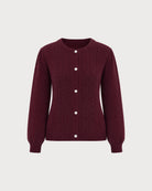 Women's Knitted Acrylic Cardigan Sweater - RIHOAS