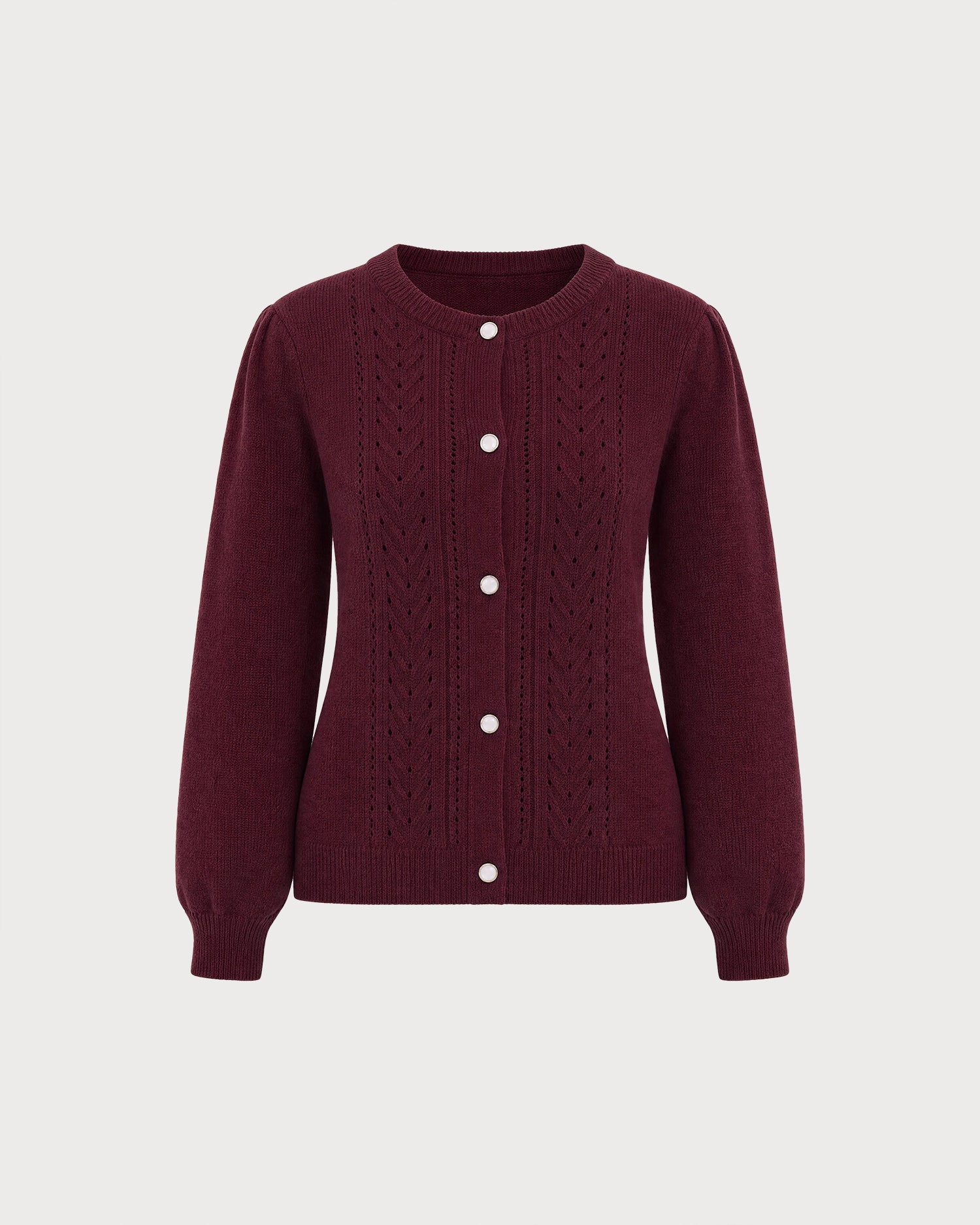 Women's Knitted Acrylic Cardigan Sweater - RIHOAS