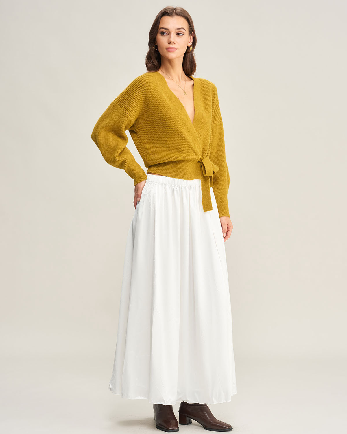 Women's Knitted Acrylic Cardigan Tops - RIHOAS