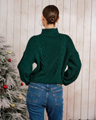 Women's Knitted Acrylic Sweater Tops - RIHOAS