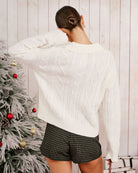 Women's Knitted Acrylic Sweater Tops - RIHOAS