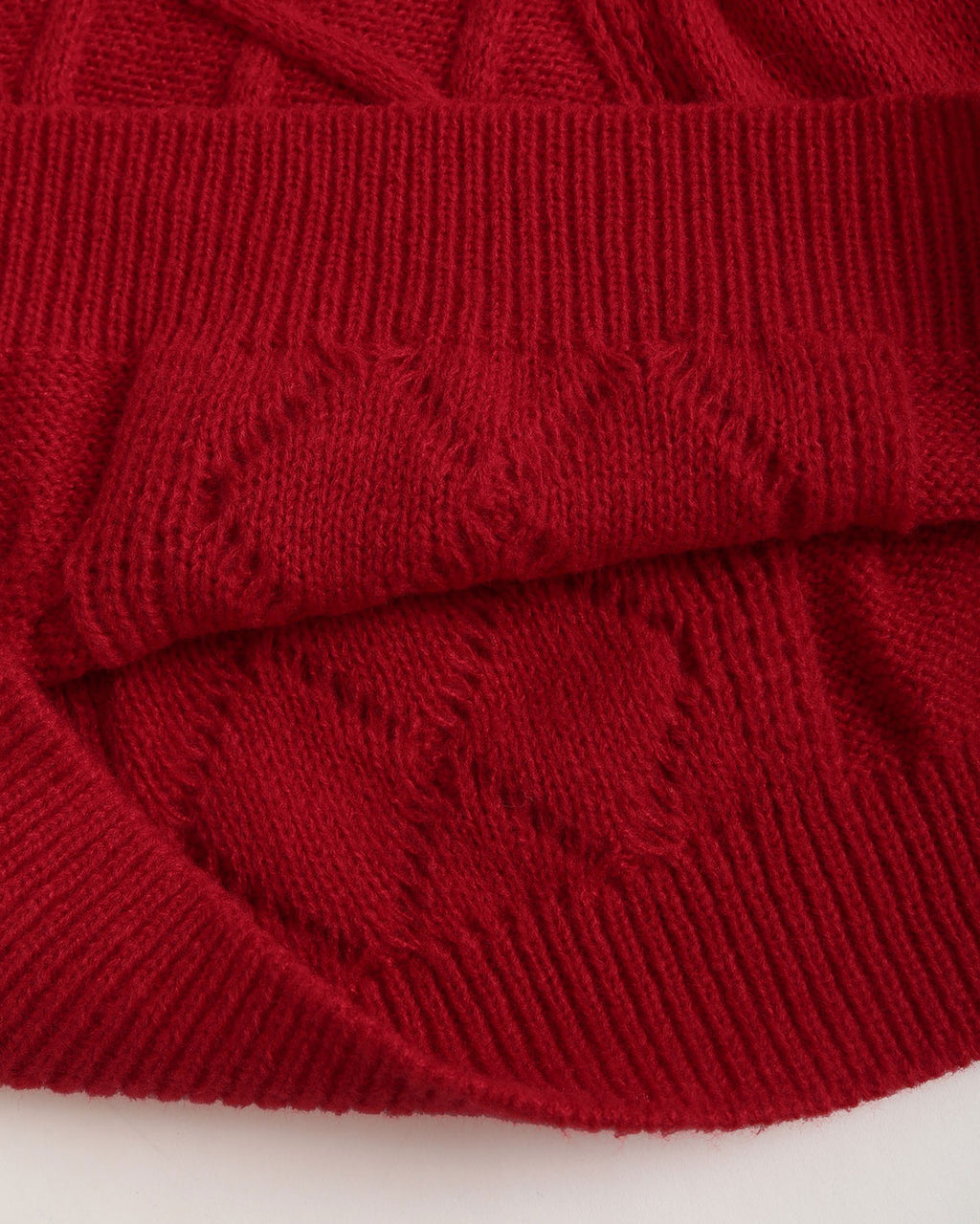 Women's Knitted Acrylic Sweater Tops - RIHOAS