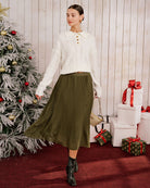 Women's Knitted Acrylic Sweater Tops - RIHOAS