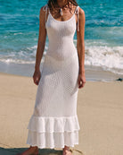 Women's Knitted Cotton Beach Dress Beach Dress - RIHOAS