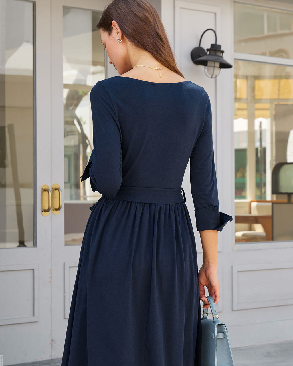 Women's Knitted Cotton Maxi Dress Dresses - RIHOAS