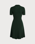 Women's Knitted Cotton Sweater Dress Dresses - RIHOAS