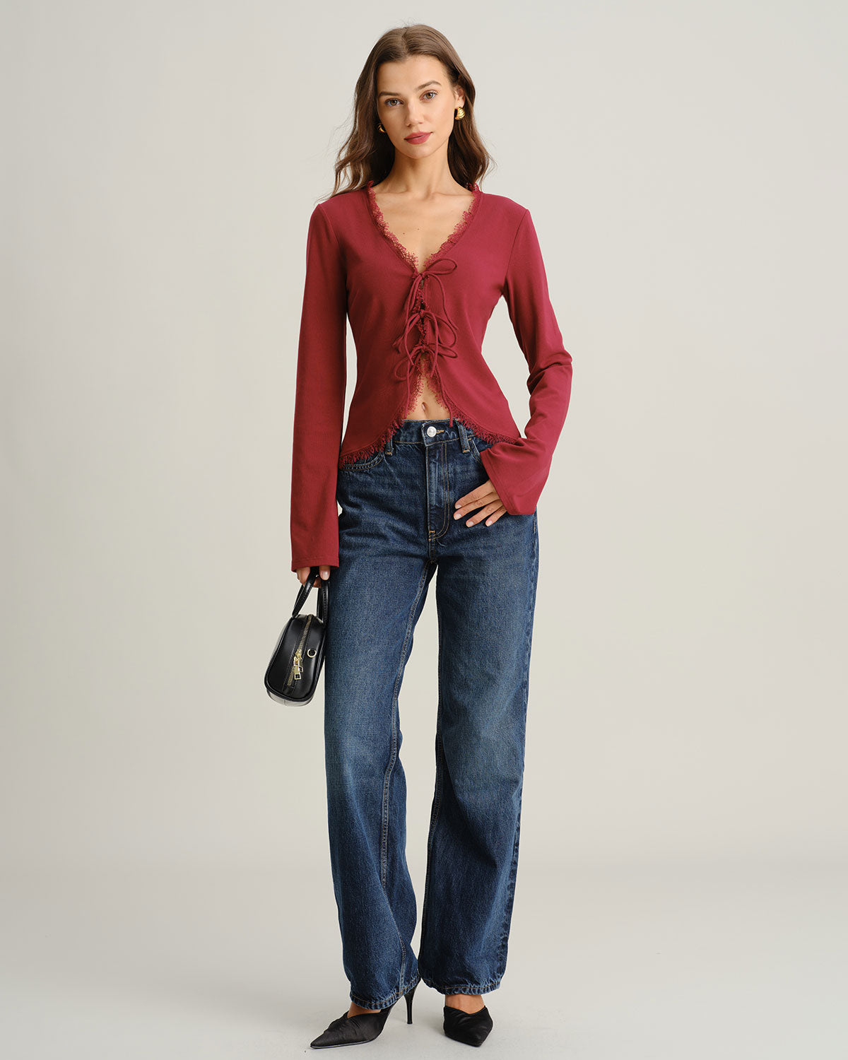 Women's Knitted Cotton T-Shirt Tops - RIHOAS