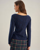 Women's Knitted Cotton Tees Tops - RIHOAS