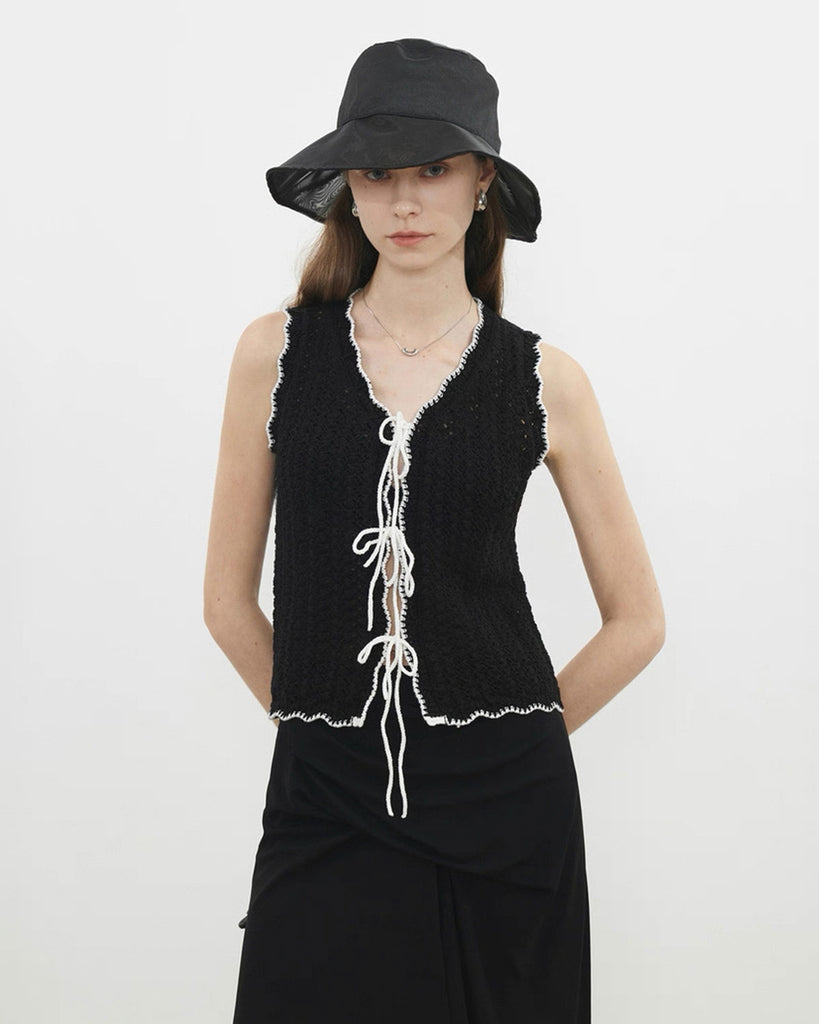 Women's Knitted Cotton Vest Tops - RIHOAS