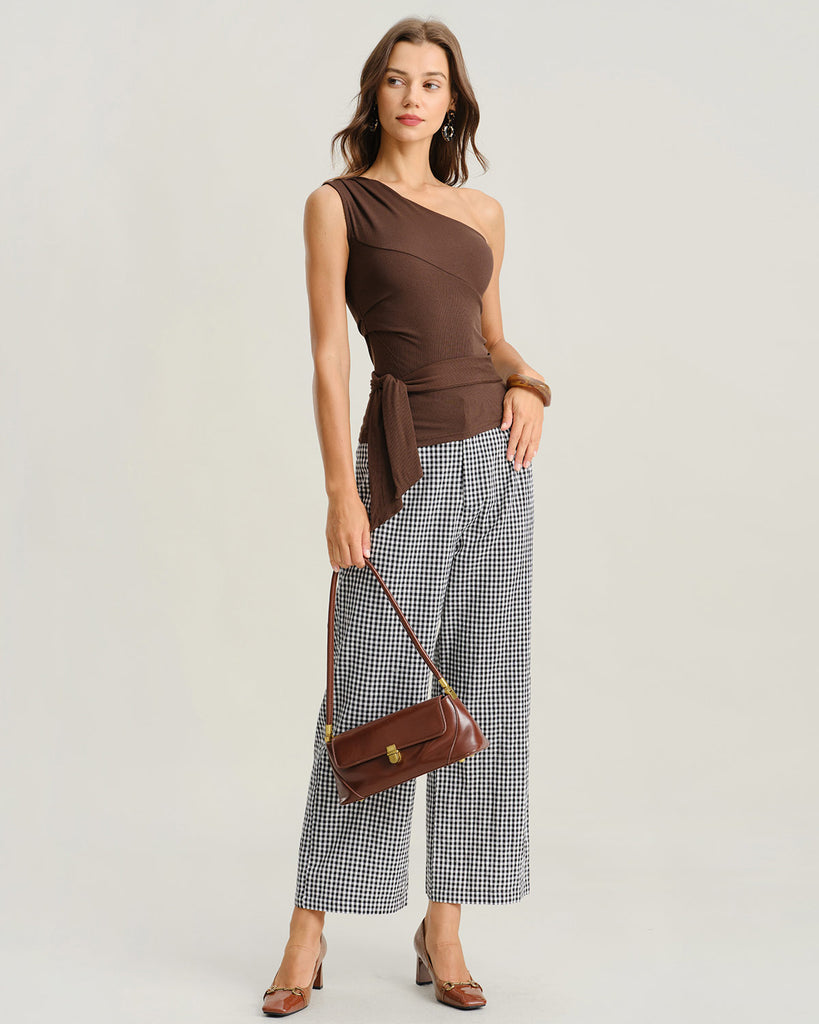 Women's knitted elastic pull-up top Tops - RIHOAS