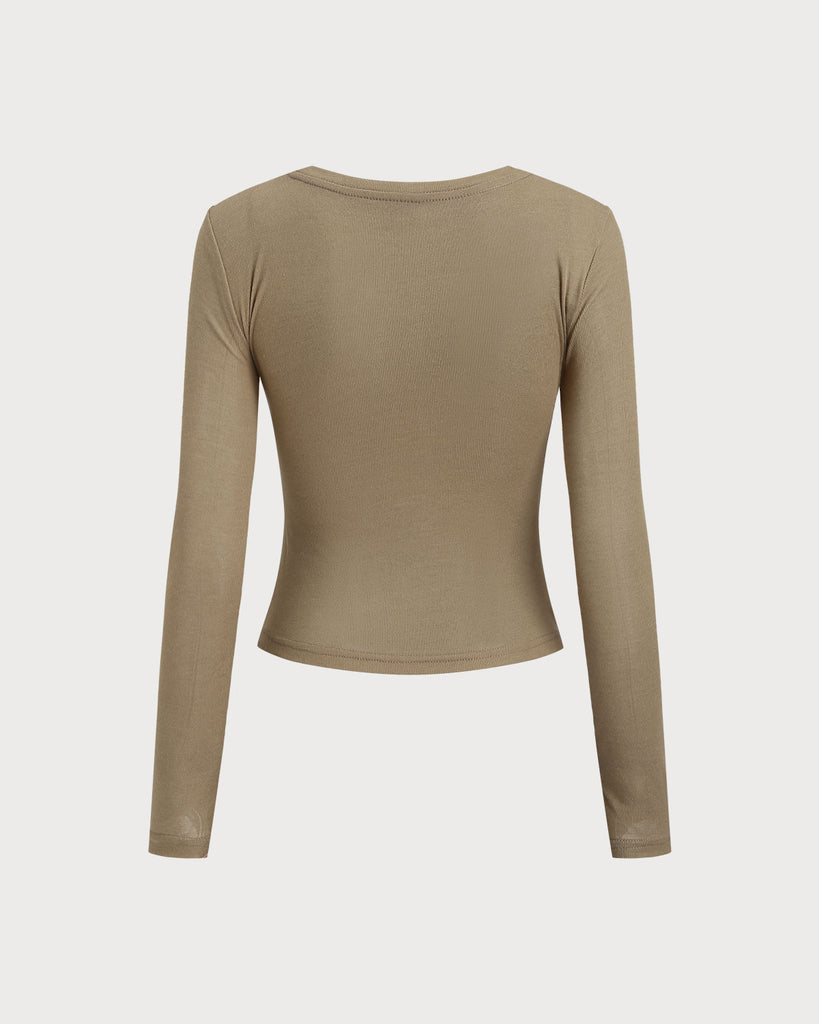 Women's Knitted Imitation Tencel Tee Tops - RIHOAS