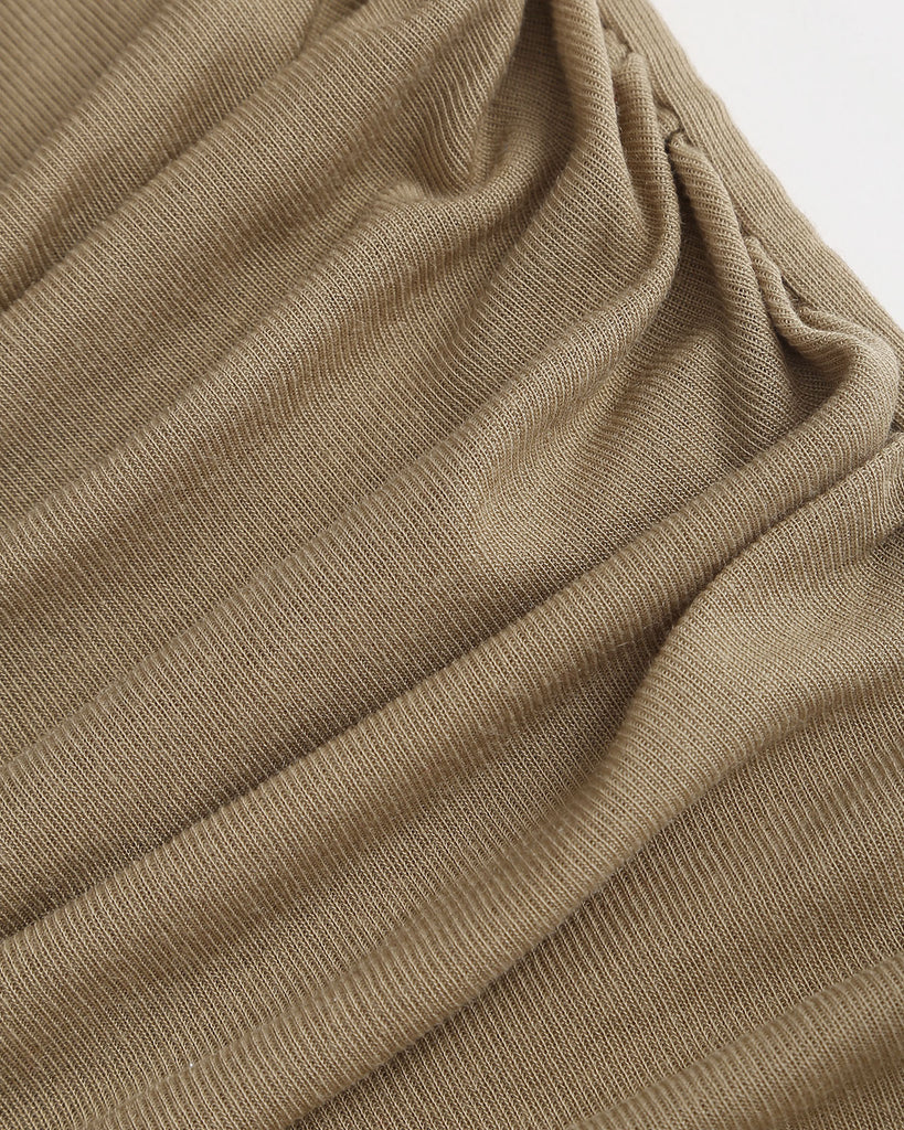 Women's Knitted Imitation Tencel Tee Tops - RIHOAS
