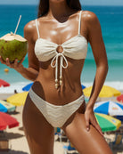Women's Knitted Nylon Bikini Set - RIHOAS - 01