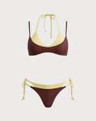 Women's Knitted Nylon Bikini Set - RIHOAS - 07