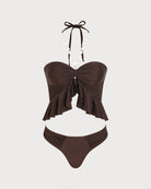 Women's Knitted Nylon Bikini Set Bikinis - RIHOAS